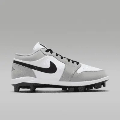 Бутсы Jordan 1 Retro MCS Low, цвет Light Smoke Grey/White/Black — фото 3