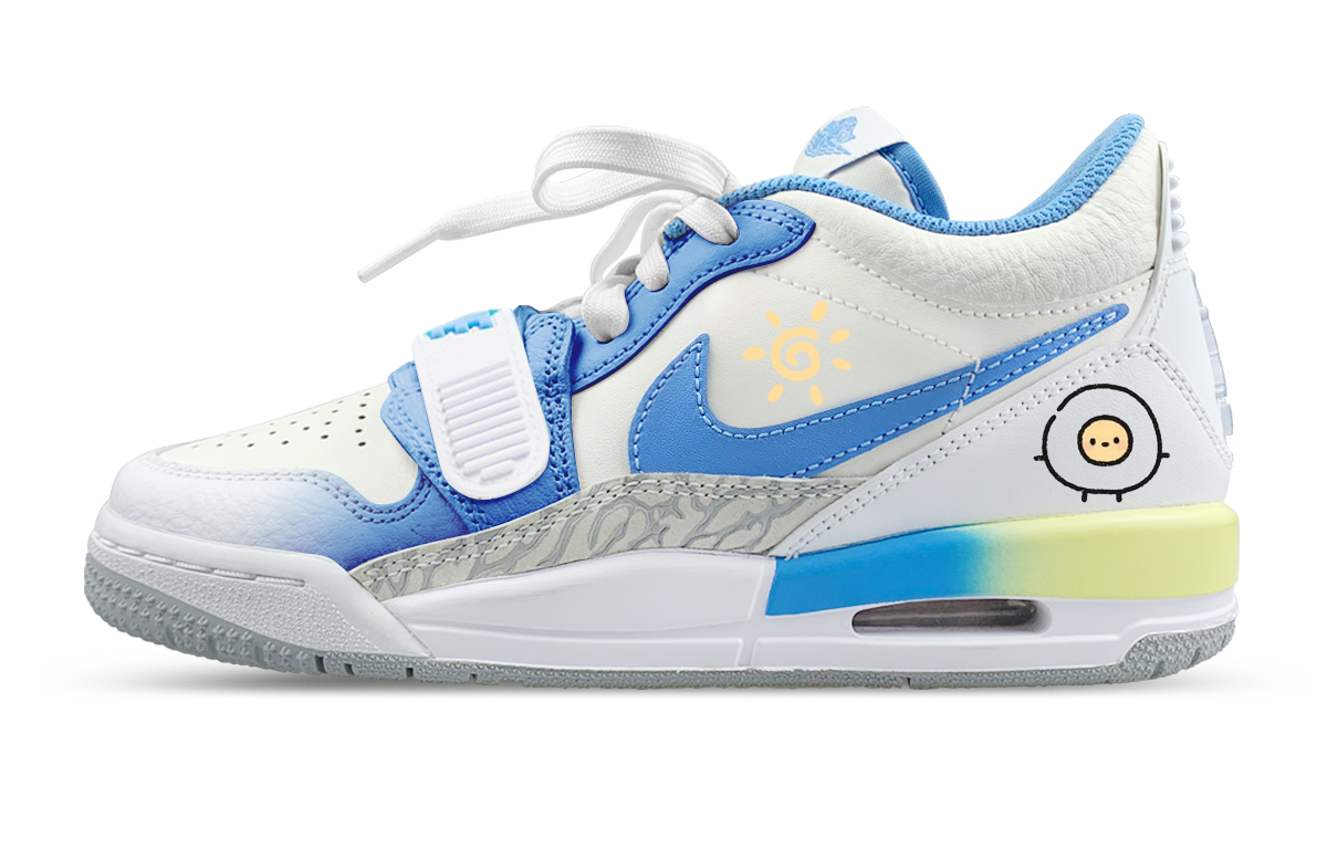 

Jordan Легги 312 лоу топ детские баскетбольные кроссовки white blue для подростков