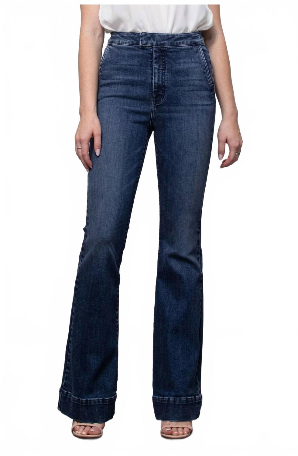 

Джинсы-клеш Happi High Rise Dark Wash Hidden, Dark Wash