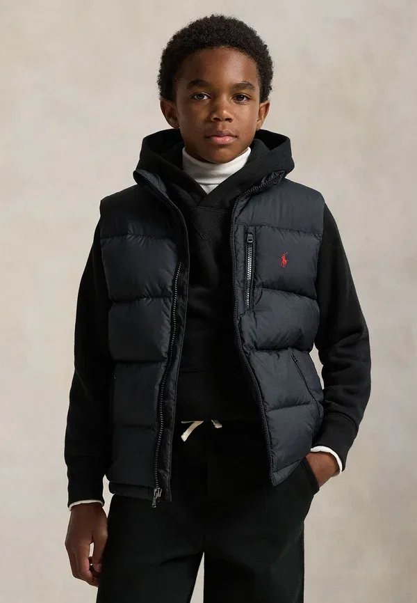 Жилет Gorham Down Vest 7 14y Waistcoat Polo Ralph Lauren, черный