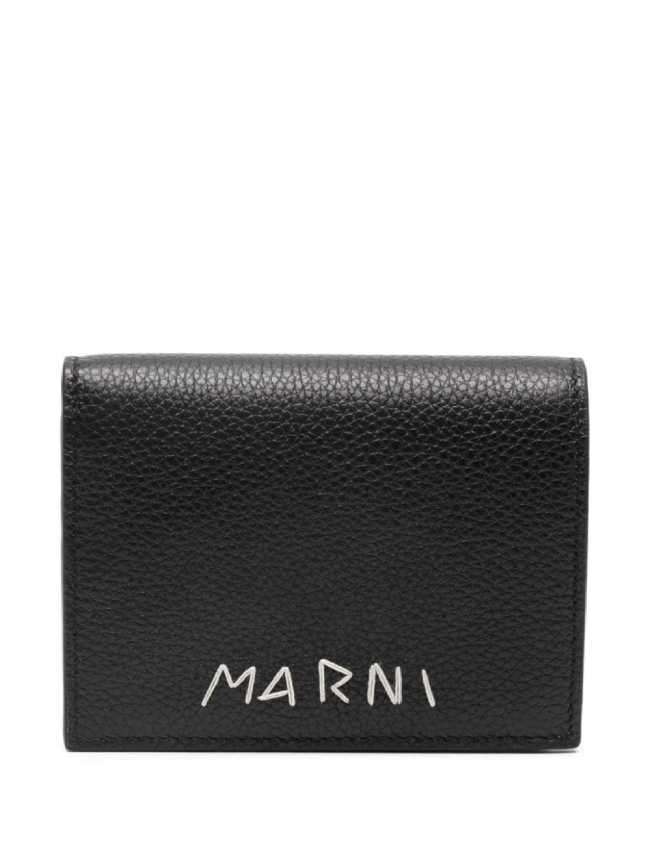 

Marni кошелек с вышитым логотипом, черный