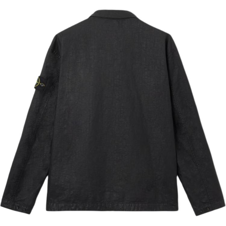 Рубашка с клапаном на кармане STONE ISLAND, черный — фото 3