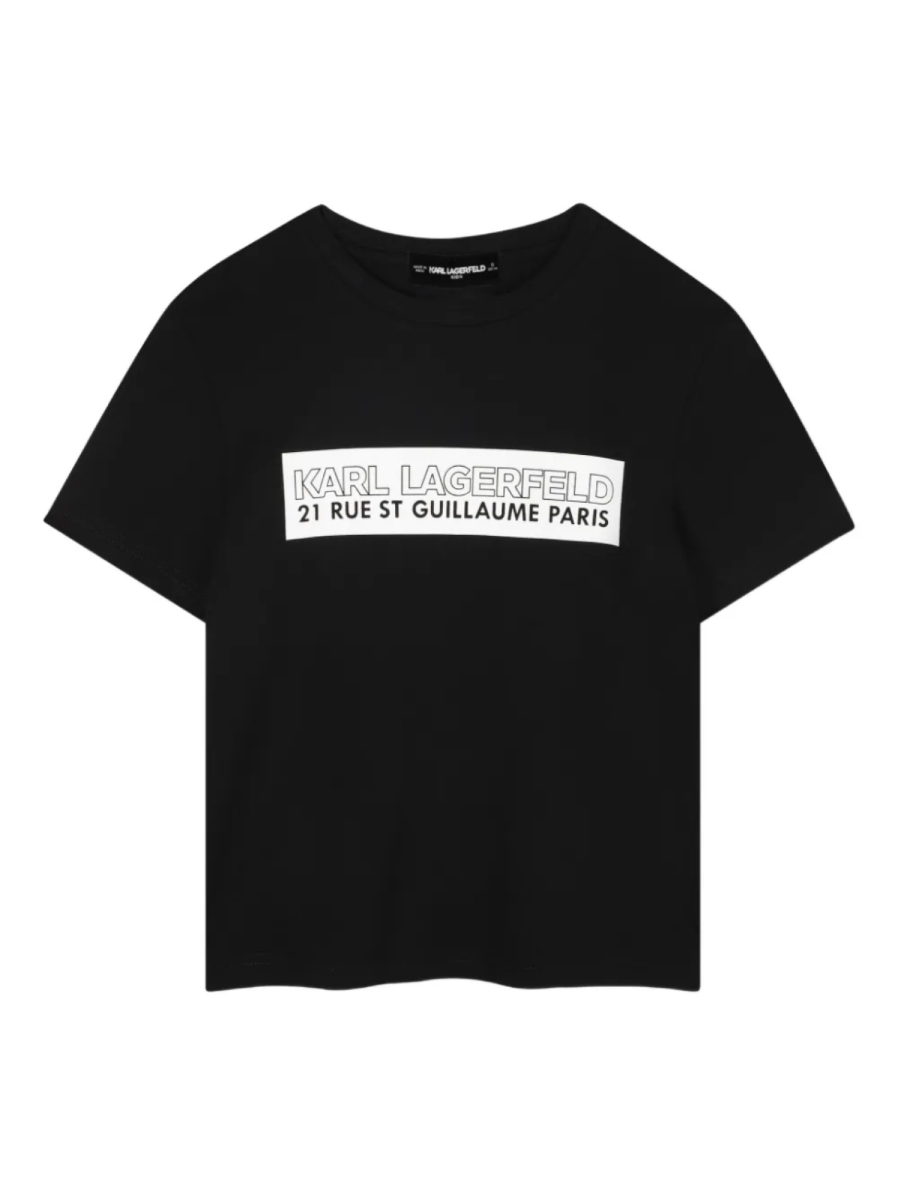 

Karl Lagerfeld Kids футболка с логотипом, черный