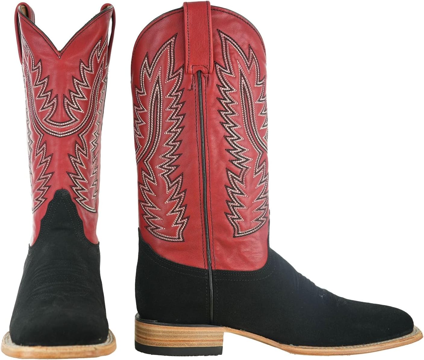 

Мужские замшевые ковбойские сапоги Soto с квадратным носком H50050 Soto Boots, черный