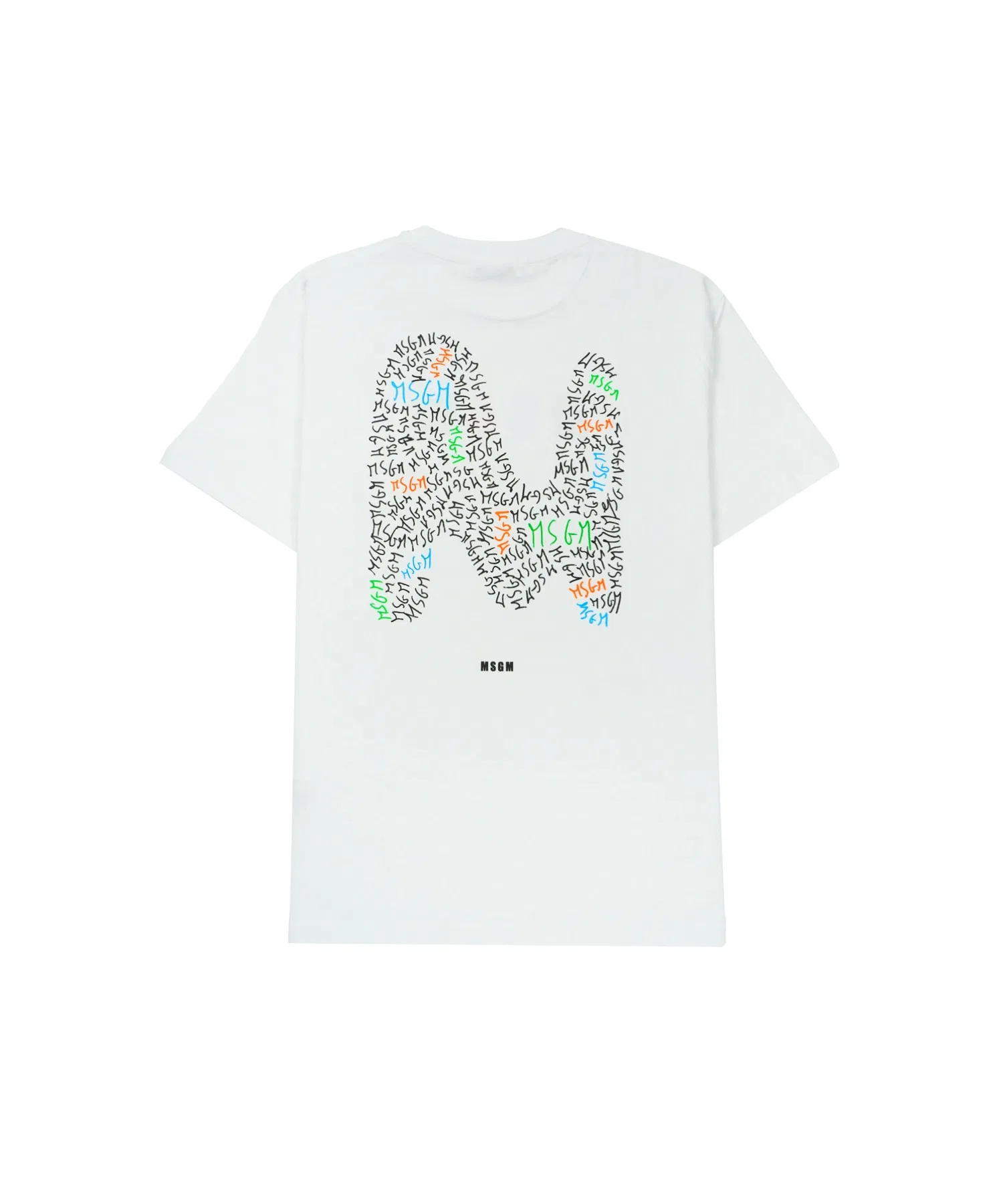 Детская футболка MSGM KIDS с логотипом Mwave зелёная — фото 2