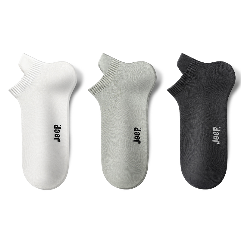 

Набор носков No Show Unisex Combo Set Jeep, белый+светло-серый синий+iron серый[3 pack]