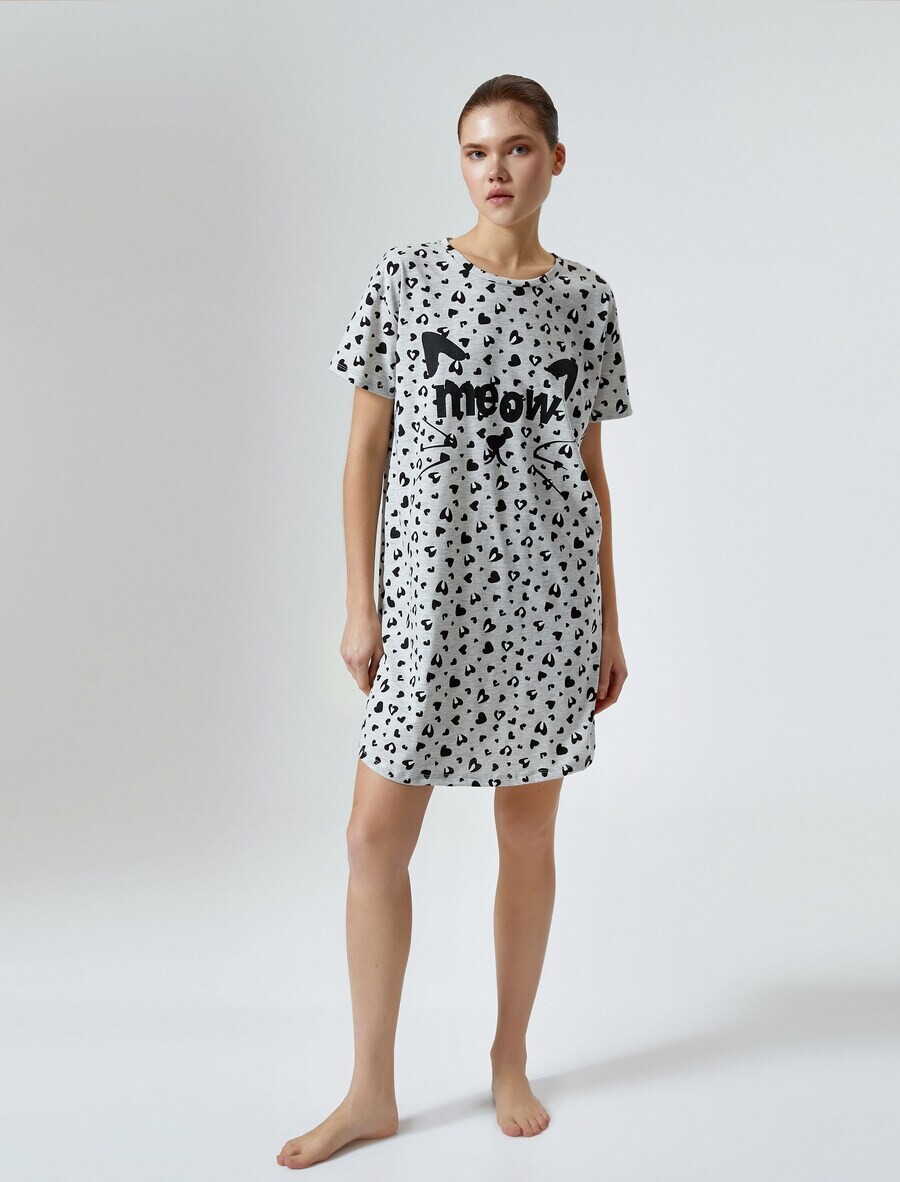 

Ночная рубашка Koton Nightgown, светло-серый