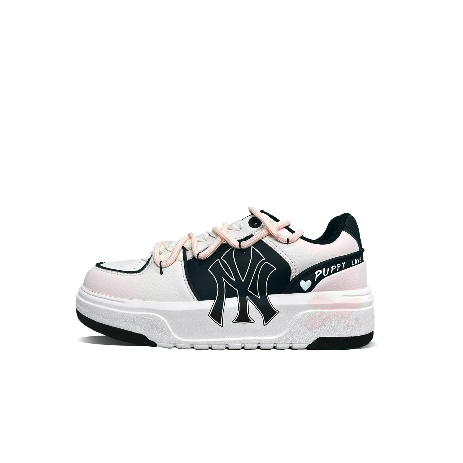 

Кроссовки MLB Chunky Liner Skateboarding Shoes Women's Low-top Pink/White, розовый