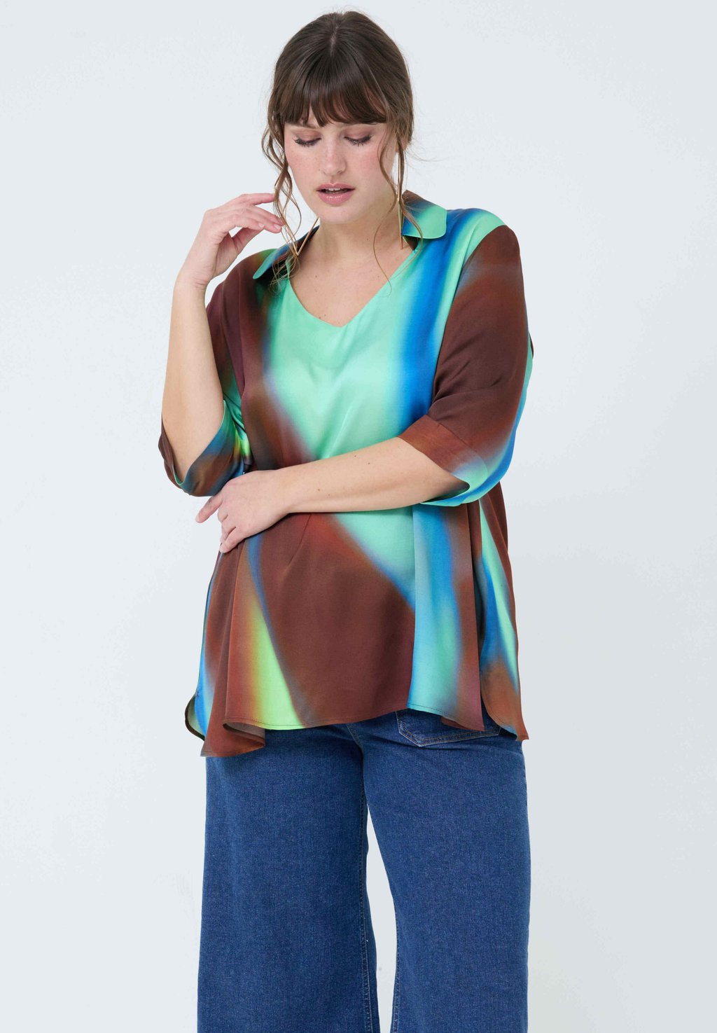

Блуза EN IMPRIMÉ TYE AND DYE Jean Marc Philippe, коричневый