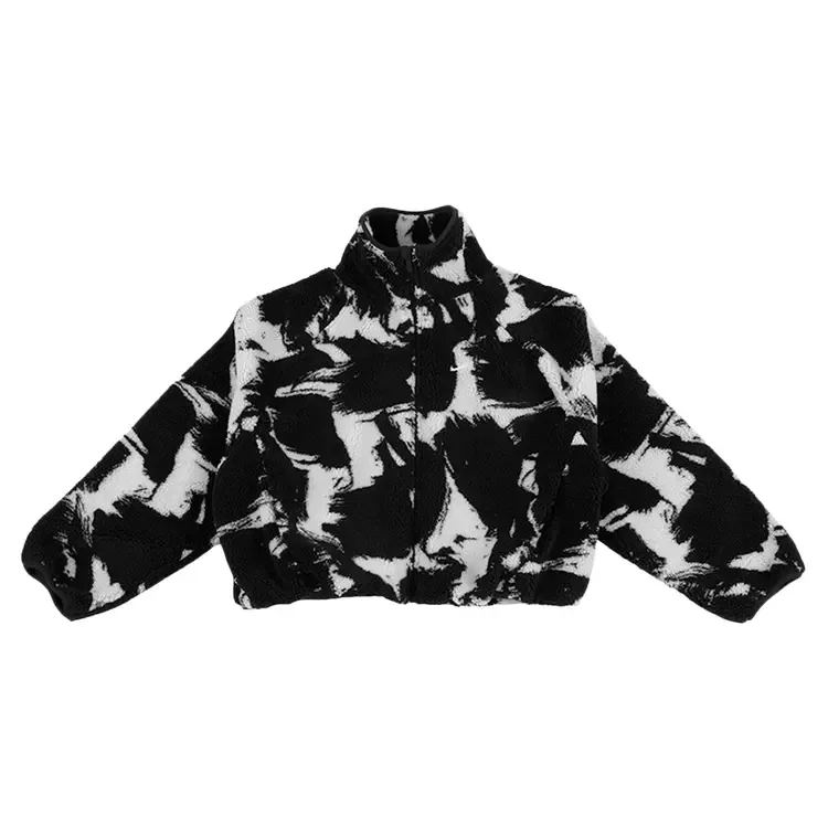Флисовая футболка Nike NSW Oversized High-Pile Fleece Top 'Black/Sail'