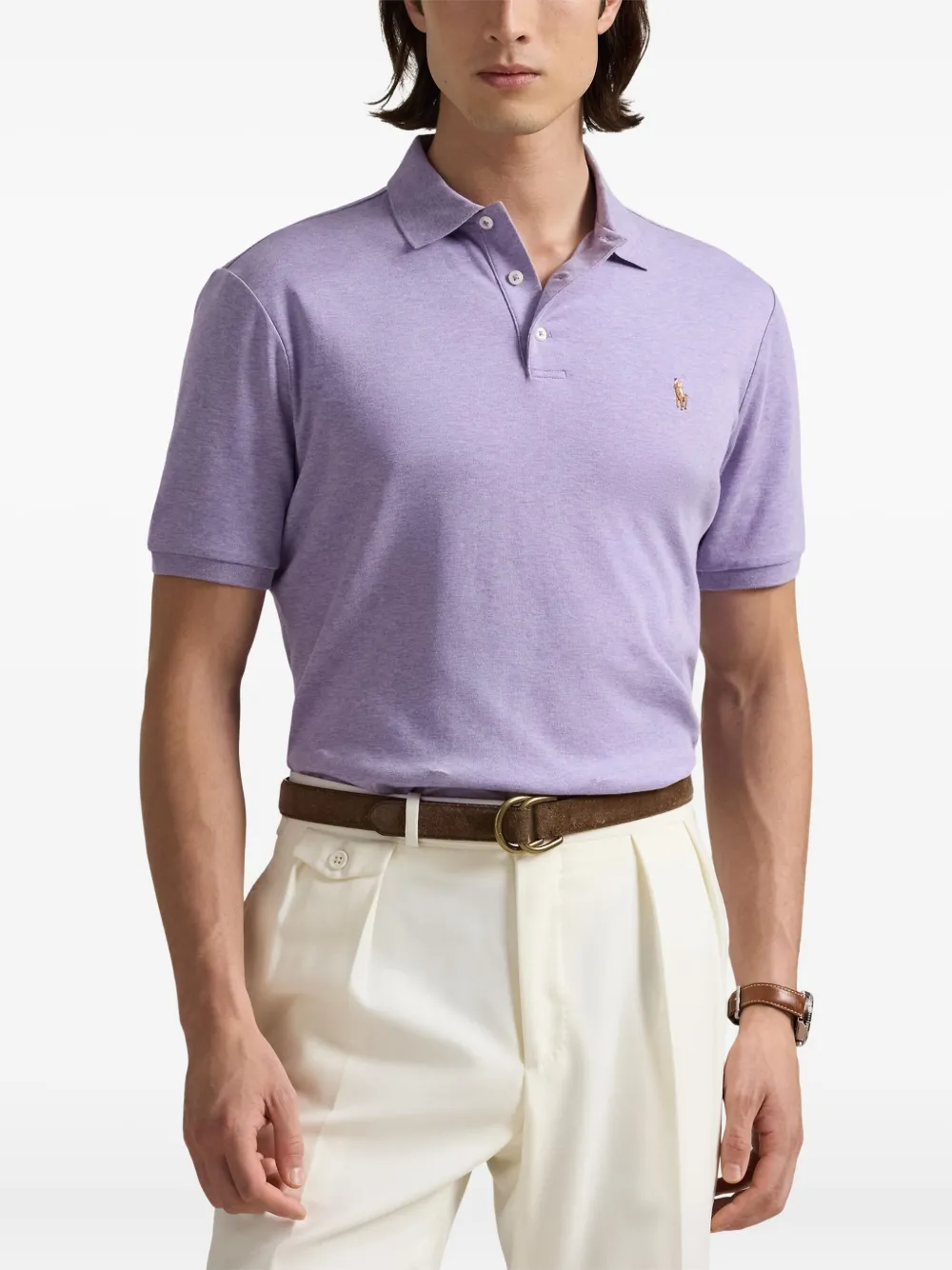 Рубашка поло с короткими рукавами Polo Ralph Lauren, фиолетовый — фото 3