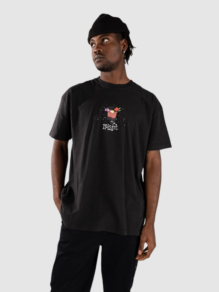 

Футболка Misfit Shapes Young Warmer T-Shirt, pigment black, Черный, Футболка Misfit Shapes Young Warmer T-Shirt, pigment black