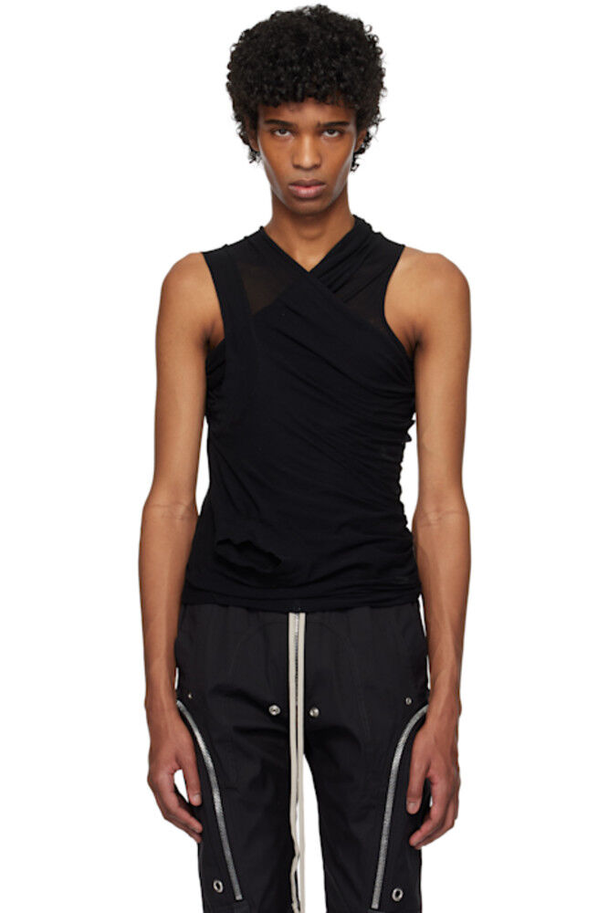 

Черный голливудский банановый топ Rick Owens