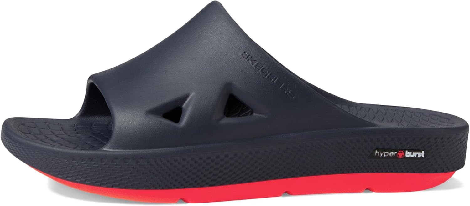 Мужские сандалии Skechers Go Recover Refresh с двухплотностной подошвой и поддержкой свода стопы, темно-синий — фото 4
