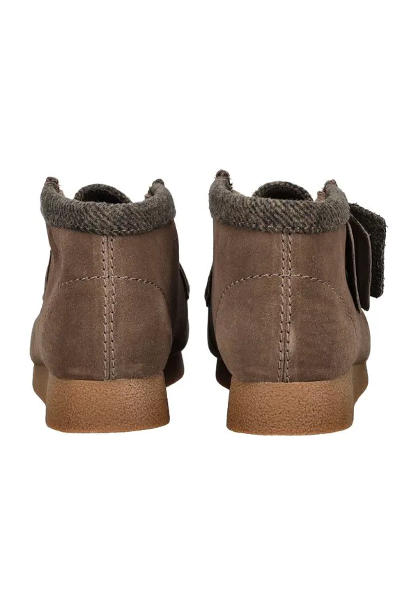 Повседневные кроссовки wallabee на шнуровке Clarks, Brown Combi — фото 4