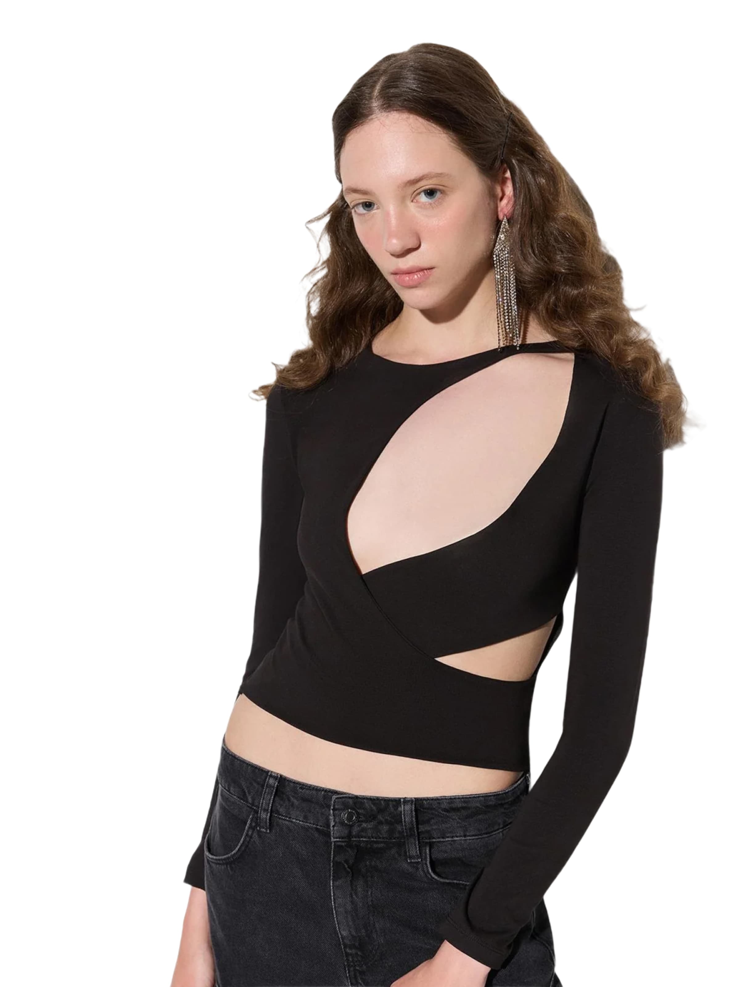 

No Matter What Лонгслив в черном цвете