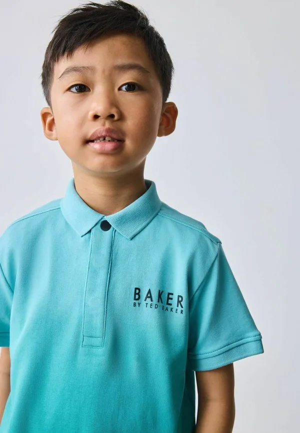 Рубашка-Поло стандартного кроя Baker By Ted Baker, Turquoise Ombre — фото 3