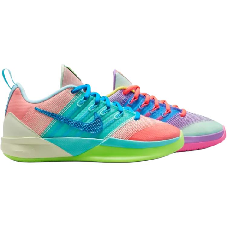 Nike Sabrina 3 Low top детские баскетбольные кроссовки Blue Pink Purple для подростков — фото 4