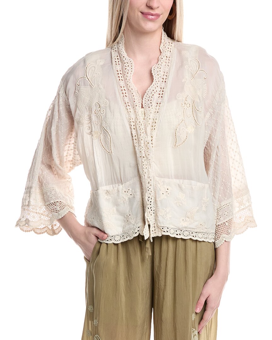 

Джонни был Розанн в кимоно Johnny Was, белый