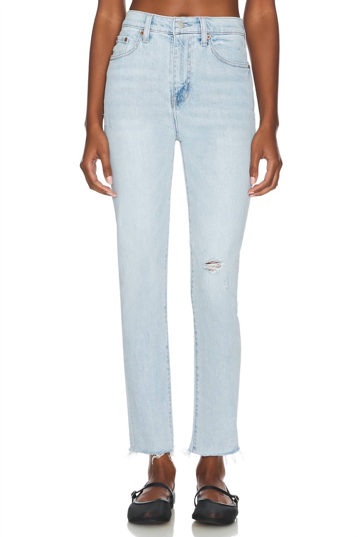 

Джинсы Kate High Rise Vintage Slim в стиле Монако с потертостями PISTOLA, Monaco Distressed