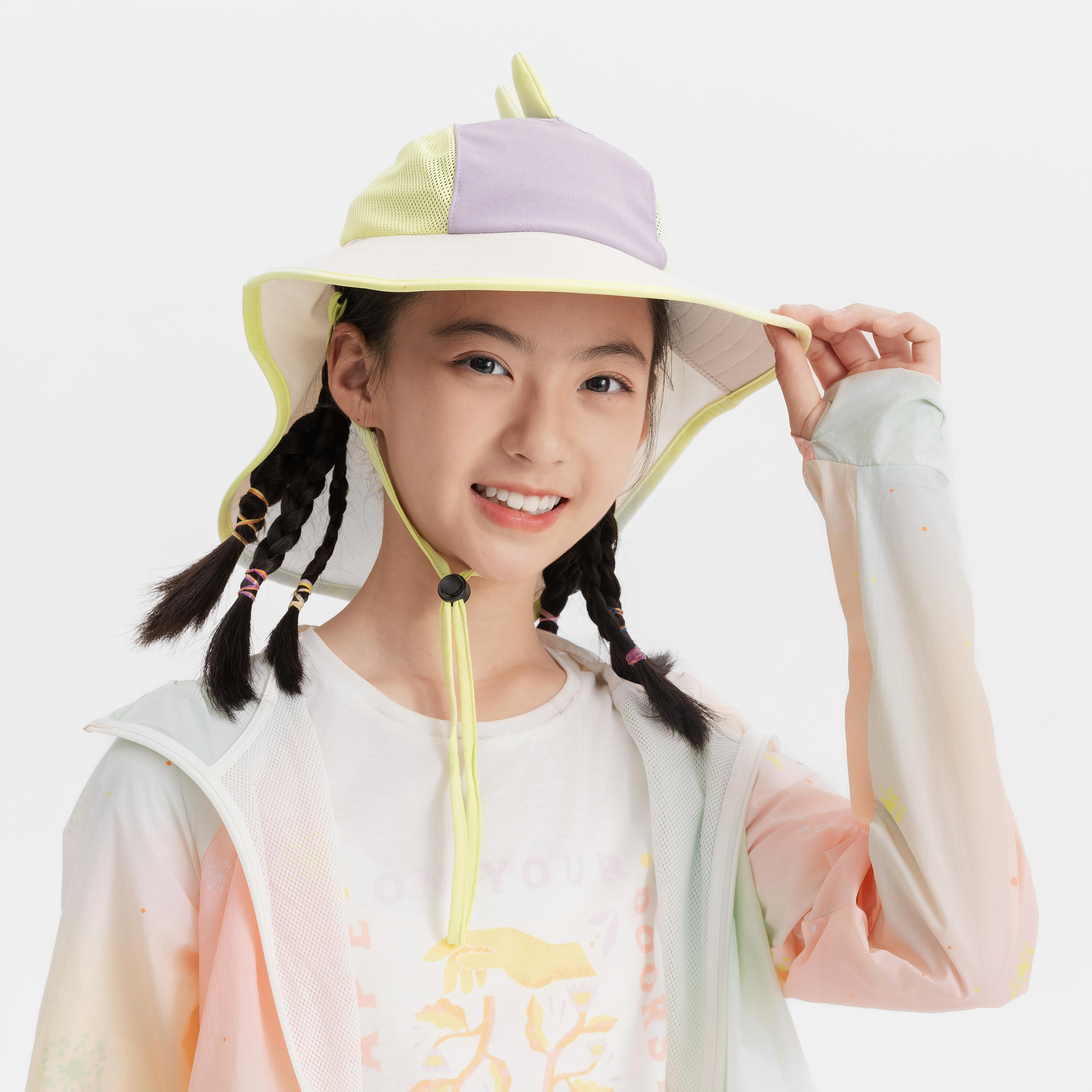 

Детская трекерная кепка Quechua MH500 с защитой от солнца, модель "Маленький динозавр"