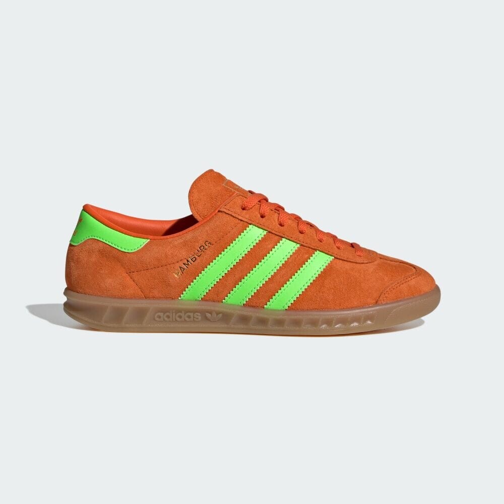 

Кроссовки Adidas HAMBURG, цвет Orange/Solar Green/Gum