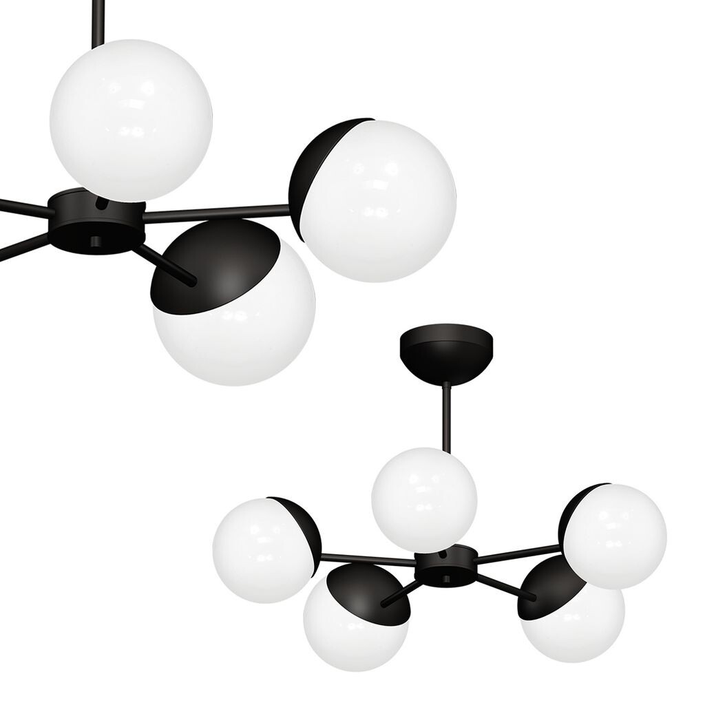 

Потолочный светильник Sfera Black 5Xe14 люстра потолочный светильник Milagro