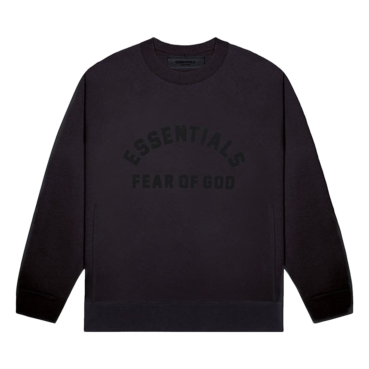 

Толстовка с круглым вырезом Fear of God Essentials, цвет Черный как смоль
