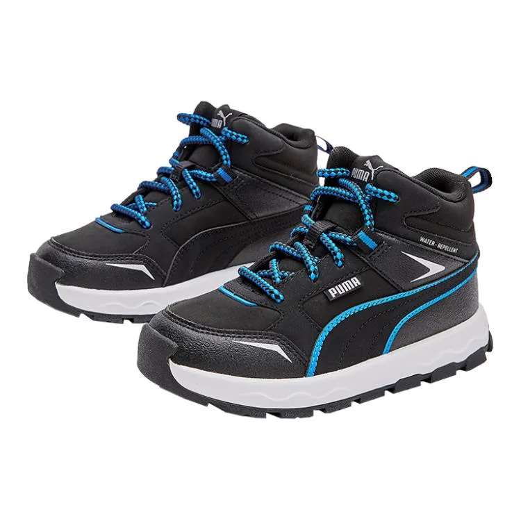 PUMA Детские кроссовки для бега mid top черно-синие с амортизацией, дышащие, легкие и устойчивые к истиранию — фото 3