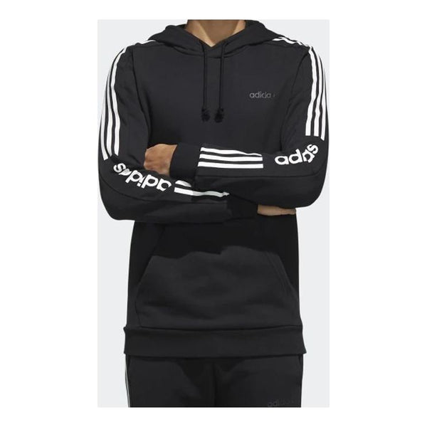 

Толстовка adidas neo M Ce 3S Hdy Side Stripe Knit Sports Pullover Black, черный