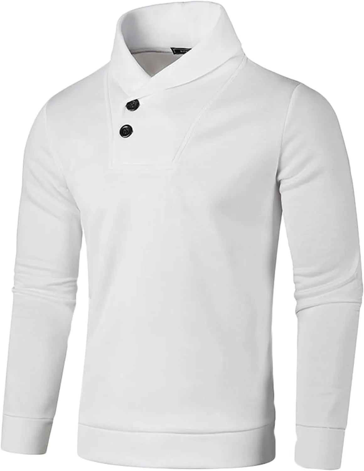 

Uillui свитер с воротником-шарфом для мужчин, зимний теплый флис