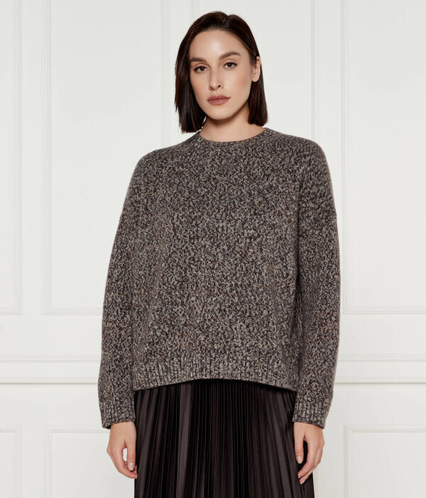 

Свитер шерстяной Weekend Maxmara Loose Fit, коричневый