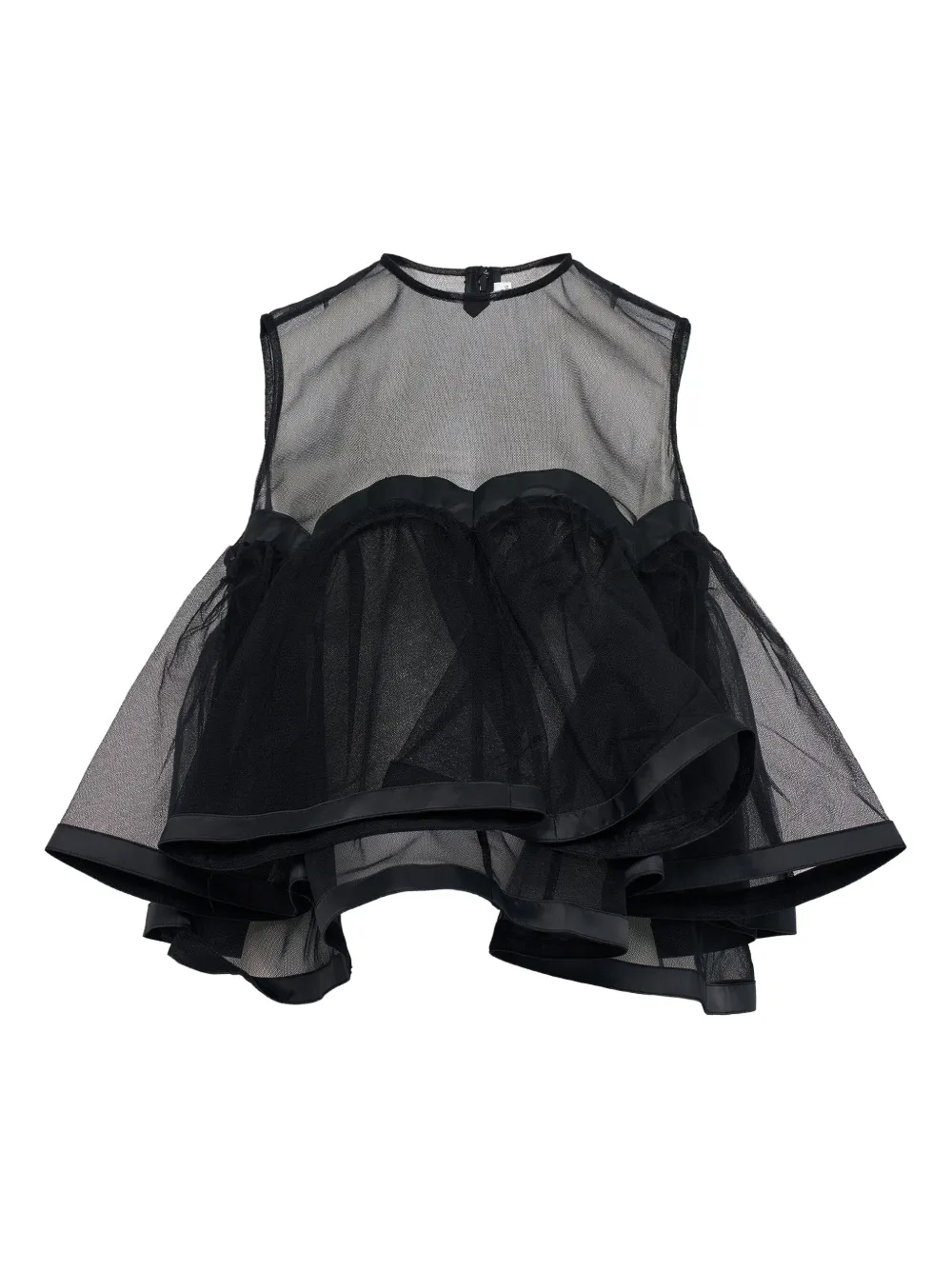 

Топ с слоями из тюля Noir Kei Ninomiya, черный