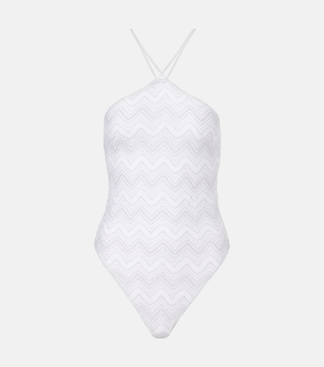 

Ламе купальник Missoni, White w/Silver Lame