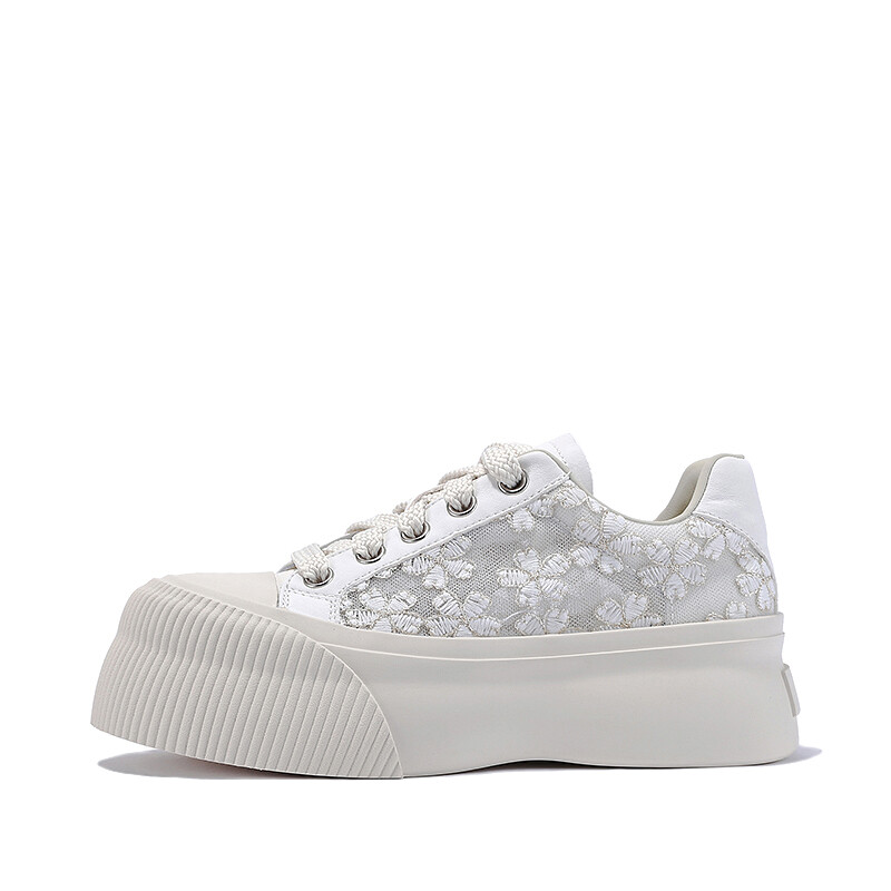 

Кеды BELLALILY Skateboard Shoes Women's Low-Top, белый