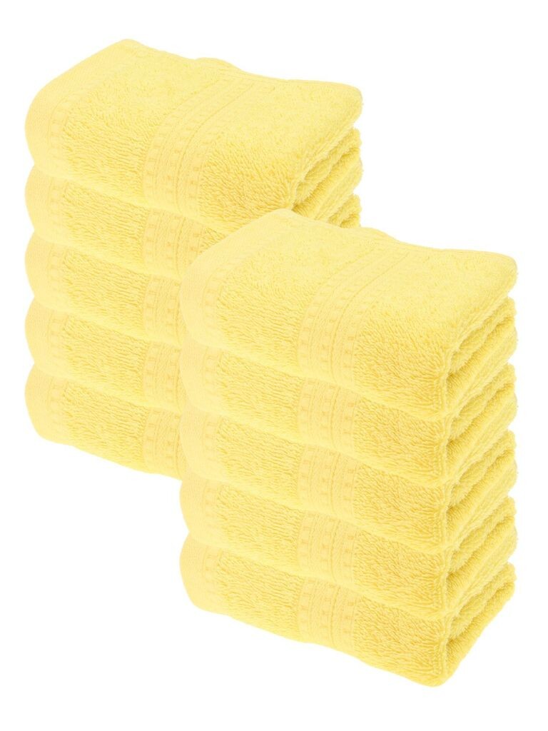 

Julie Julsen ORGANIC набор полотенец для гостей, 10 шт., 30х50, желтые, зеленый