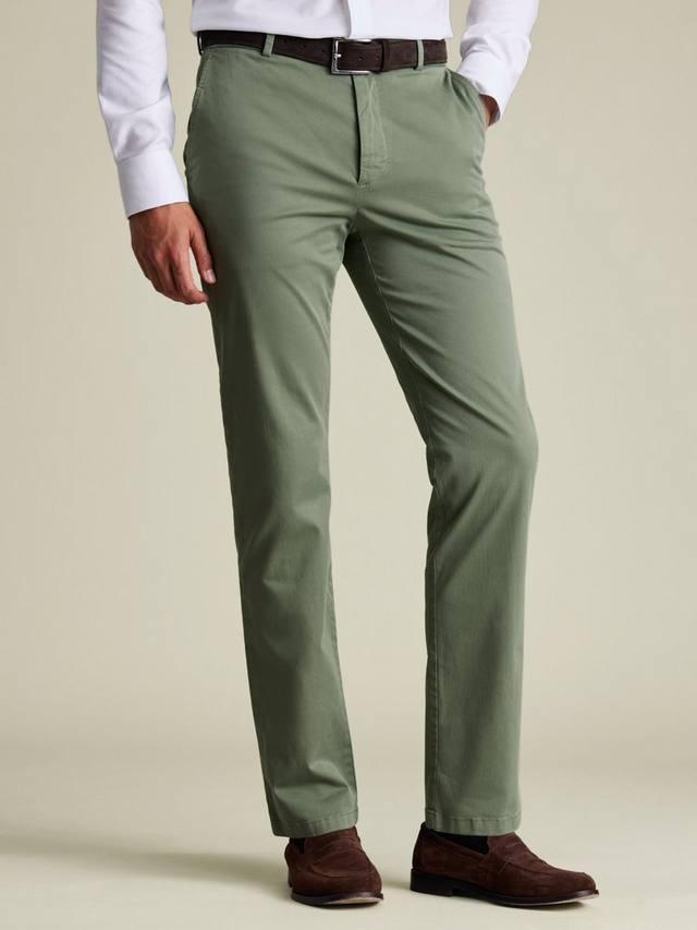 

Брюки Slim Fit из хлопковой смеси Charles Tyrwhitt, Green