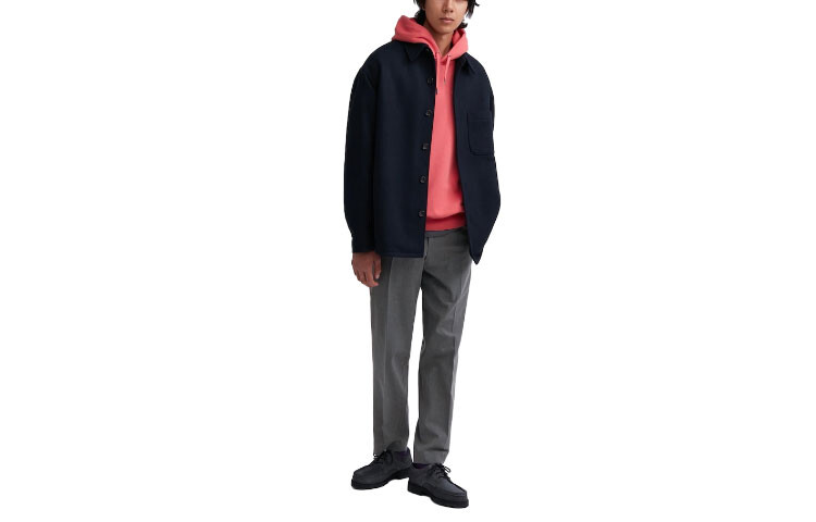

Повседневные брюки мужские свинцово-серые Uniqlo, серый