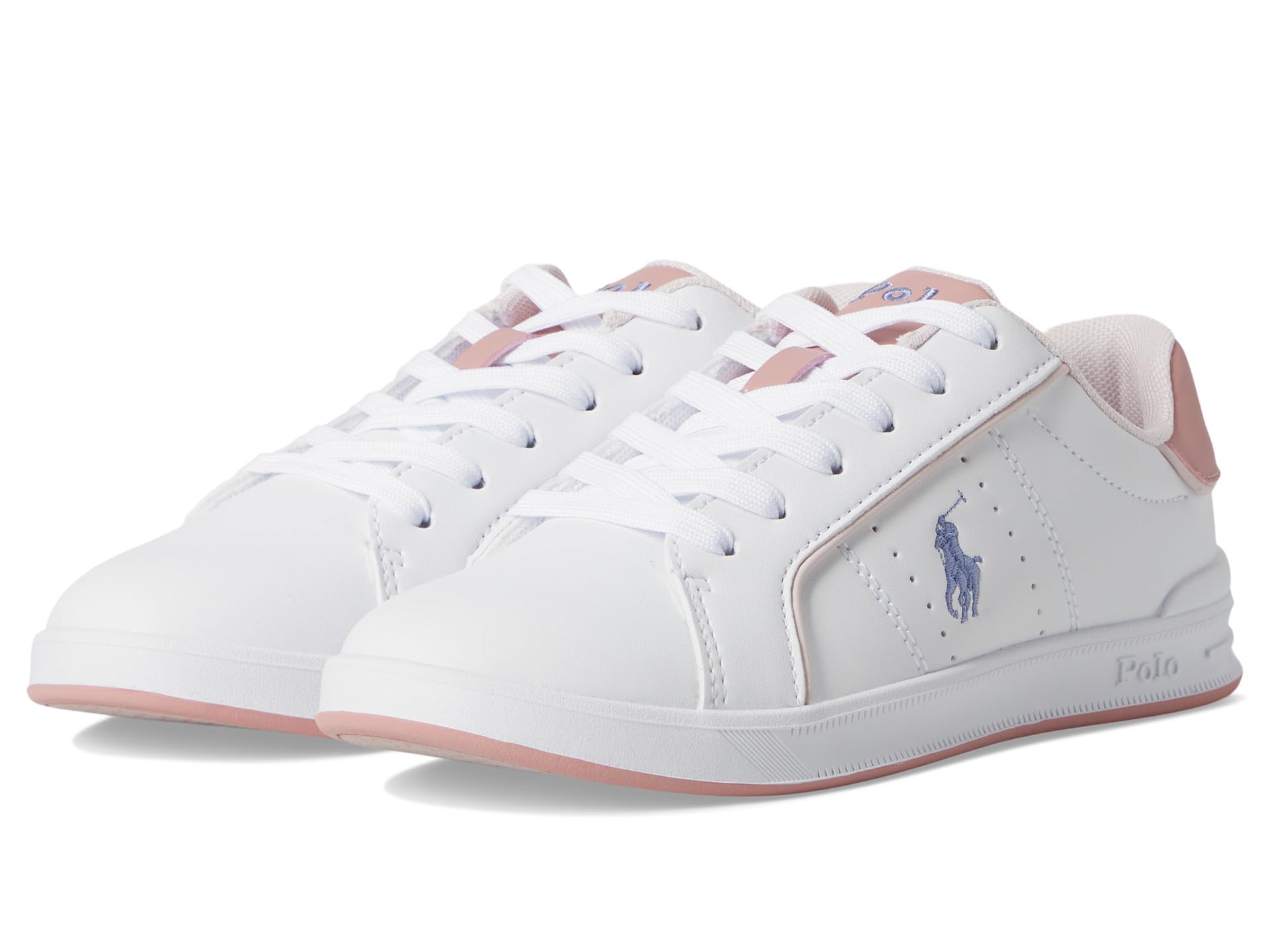 

Кроссовки Polo Ralph Lauren Kids Heritage Court III, цвет White/Pink