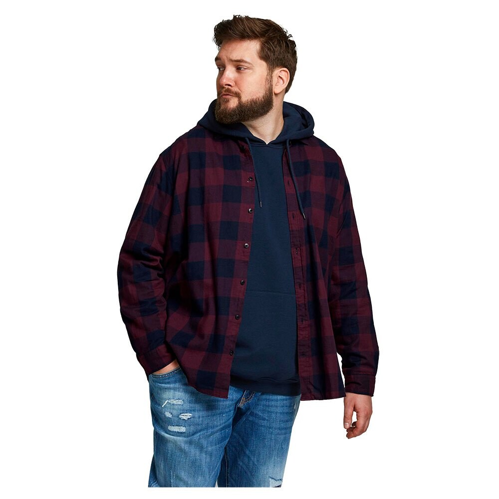 

Рубашка с длинным рукавом Jack & Jones Gingham Twill, синий