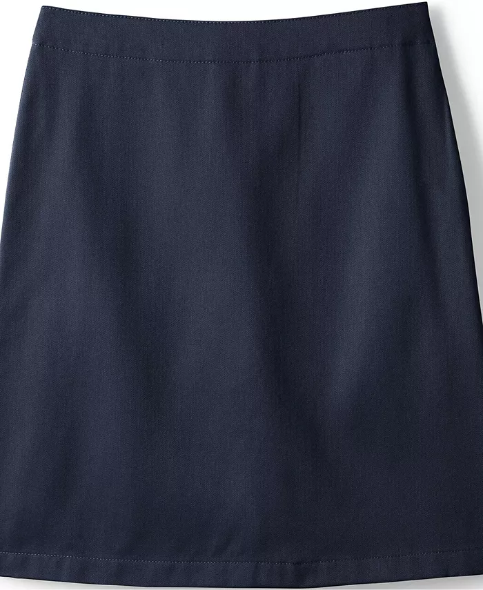 Юбка-шорты Chino Top of the Knee для девочек больших размеров Lands' End, синий — фото 2