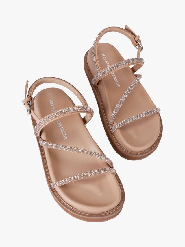 Саванна сандалии с декорированной стелькой KG Kurt Geiger, Blush — фото 3