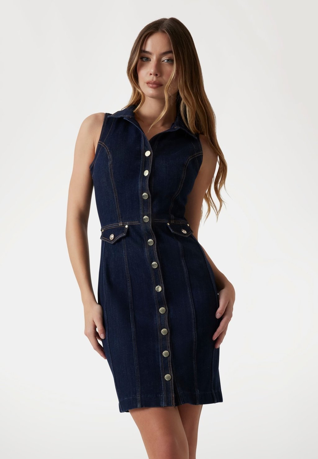 

Джинсовое платье BODYCON Guess, синий