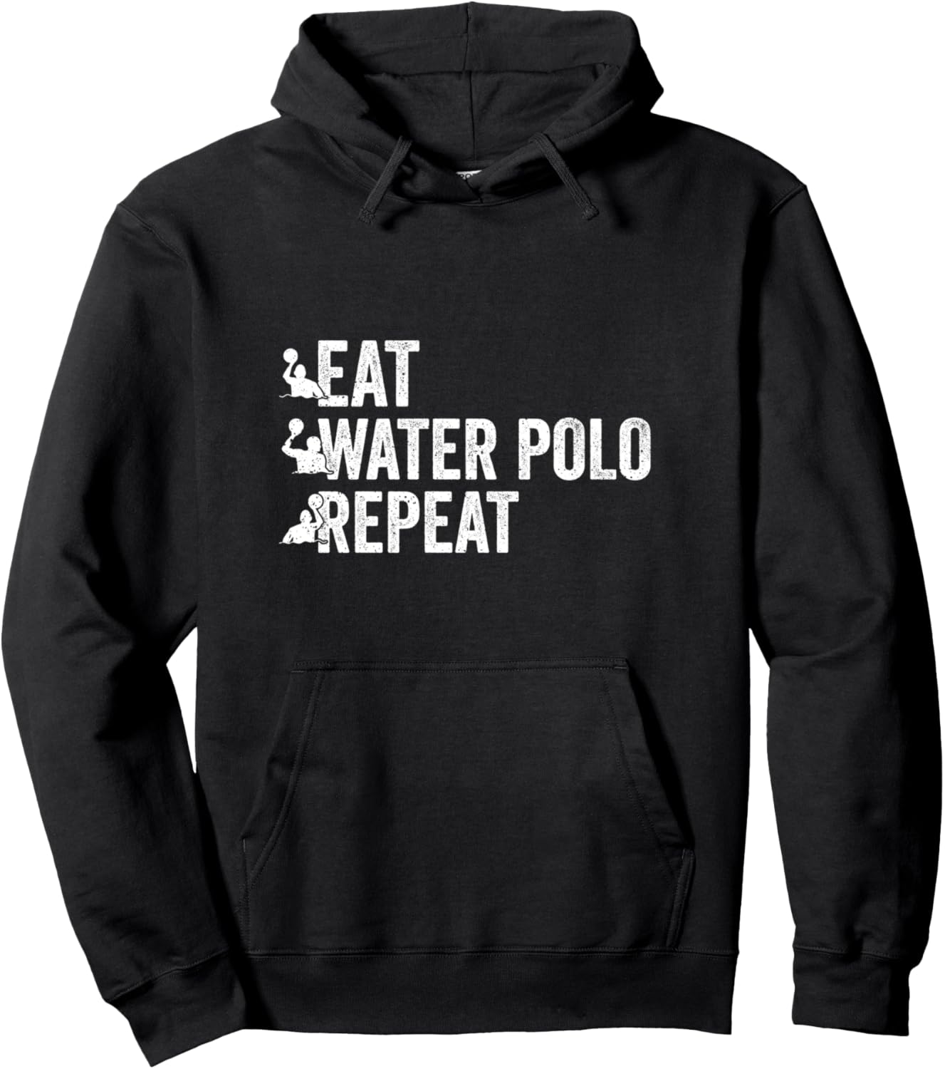 

Худи Eatwater Polo Repeat, черный, размер S Waterpolo Game Waterpolo Sport