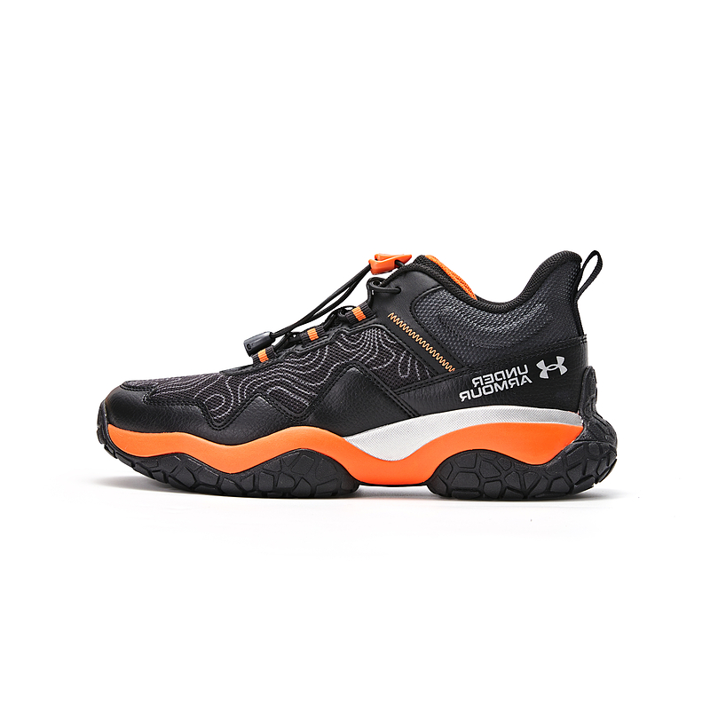 Низкие детские беговые кроссовки Kids' Under Armour, черный/синий — фото 3