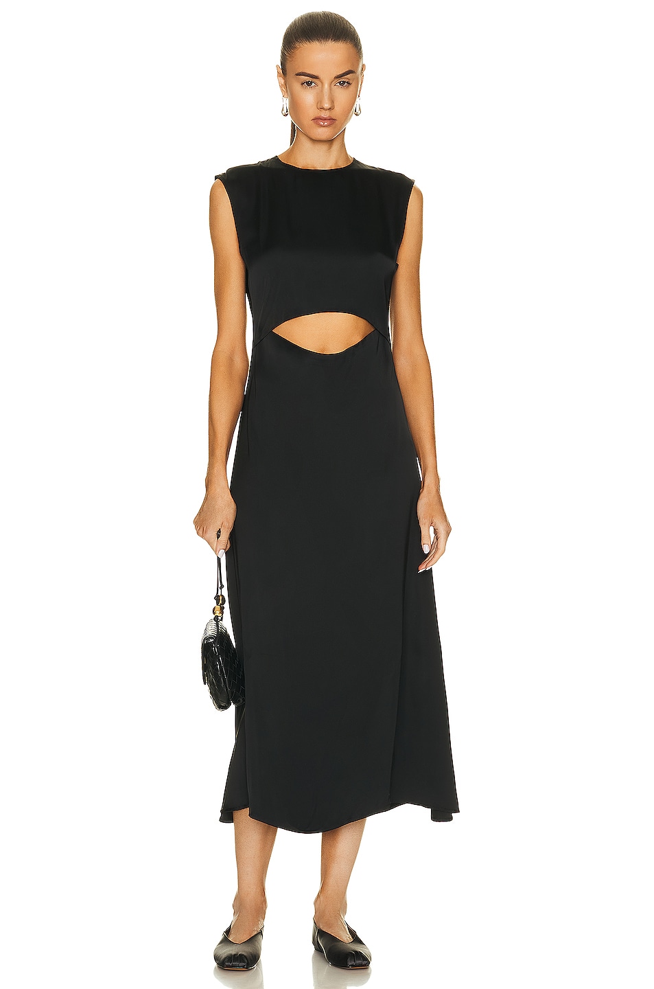 

Платье Loulou Studio Copan Cut Out Sleeveless, черный