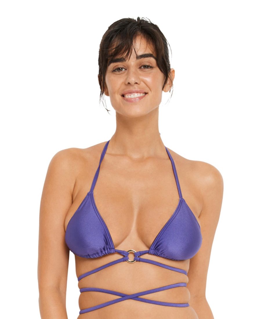 

Размеры бюстгальтера для женского купальника-бикини с блестящими бретелями и треугольным вырезом LSCN by LASCANA, Viola