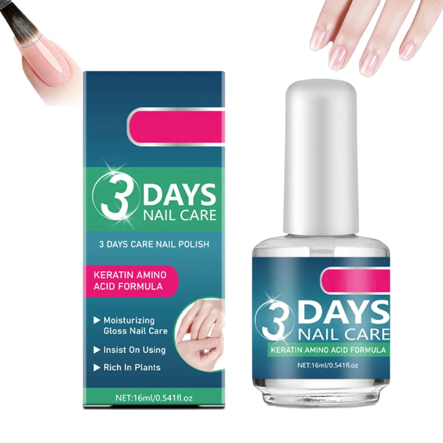 Масло для ухода за ногтями с кератином 3 Days Nail Care Generic, 1Pcs