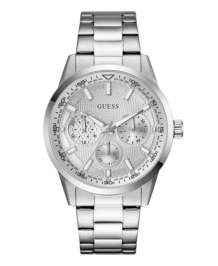 

Мужские многофункциональные часы серебристого тона, 44mm Guess