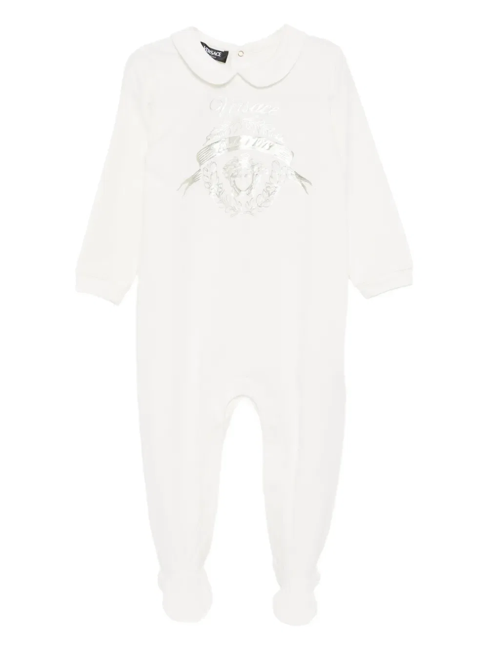 Пижама с графическим принтом Versace Kids, белый